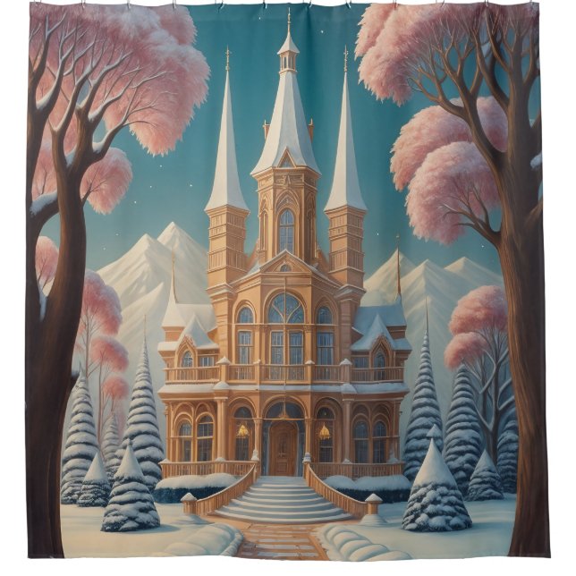Castle of Whispering Dreams Shower Curtain (Front)
