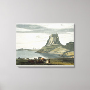 Castle on Holy Island, Northumberland, from 'A Voy Canvas Print