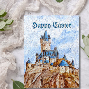 Castle on the River Rhine Postcard