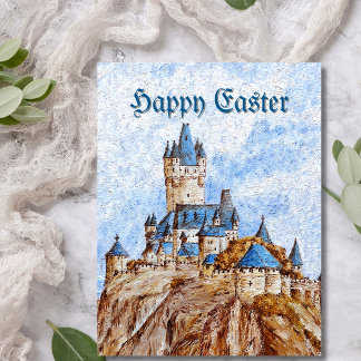 Castle on the River Rhine Postcard