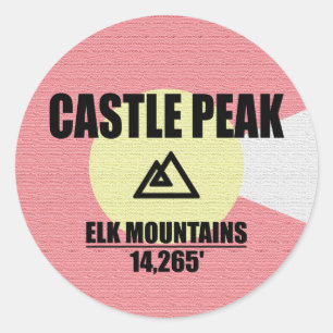 Castle Peak Classic Round Sticker
