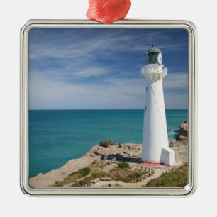 Castle Point Lighthouse, Castlepoint, Wairarapa, Metal Tree Decoration