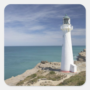 Castle Point Lighthouse, Castlepoint, Wairarapa, Square Sticker