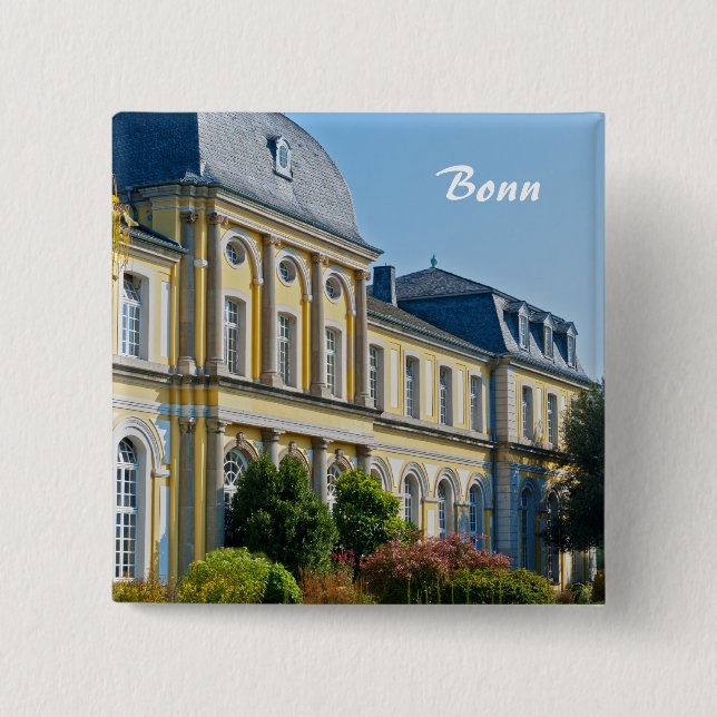 Castle Poppelsdorf 15 Cm Square Badge (Front)