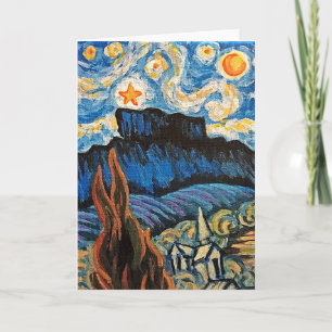 Castle Rock Colorado Starry Night Card