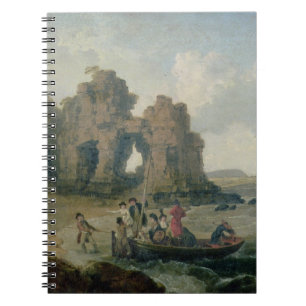 Castle Rock (Flatholm Island), Bristol Channel, 17 Spiral Notebook