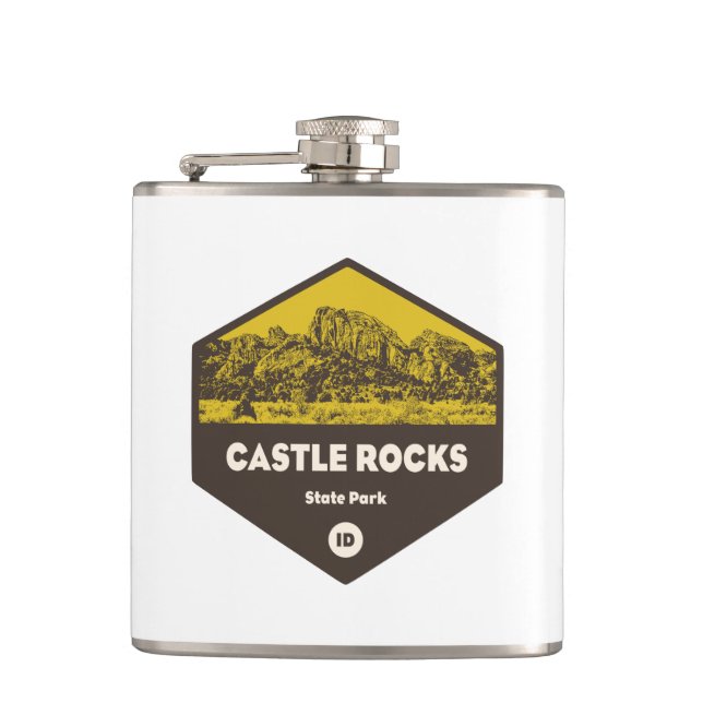 Castle Rocks State Park Idaho Hip Flask (Front)