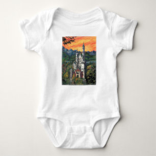 Castle Schloss Neuschwanstein Baby Bodysuit