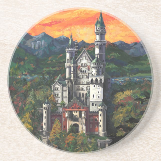 Castle Schloss Neuschwanstein Coaster (Front)