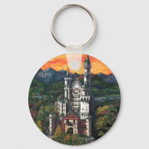 Castle Schloss Neuschwanstein Key Ring