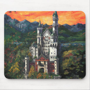 Castle Schloss Neuschwanstein Mouse Pad