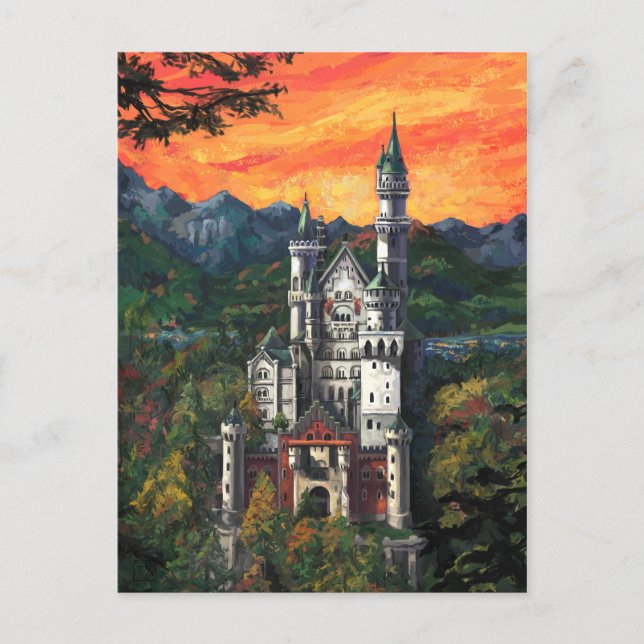 Castle Schloss Neuschwanstein Postcard (Front)