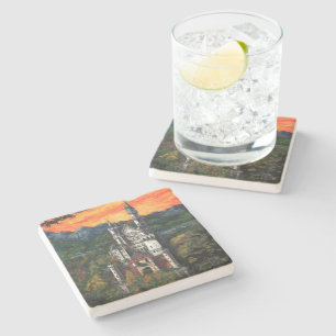 Castle Schloss Neuschwanstein Stone Coaster