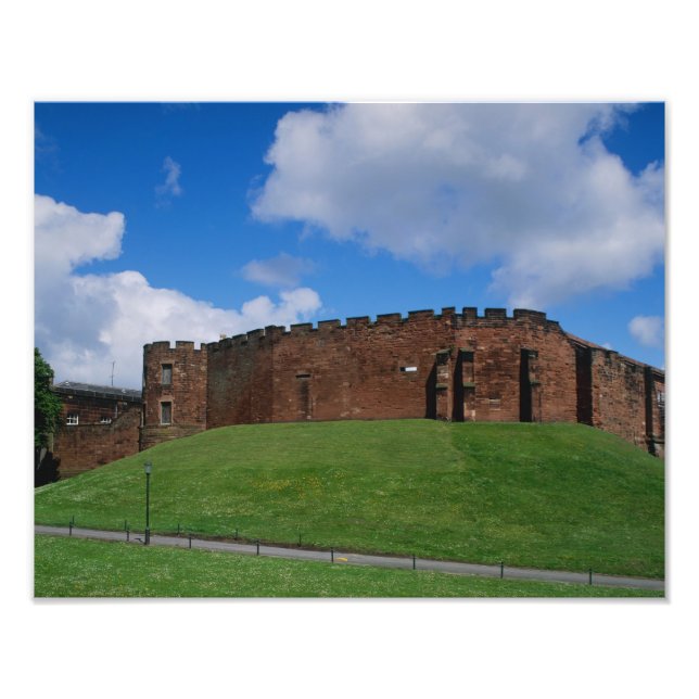 Castle showing half moon tower, Chester, Photo Print (Front)