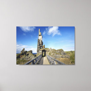 Castle Sinclair Girnigoe, Wick, Caithness, 2 Canvas Print
