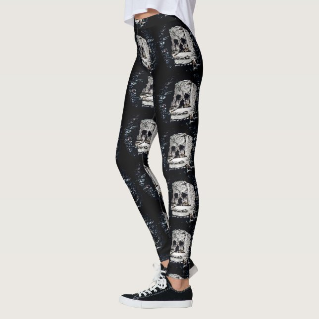 Castle Skull Leggings (Left)