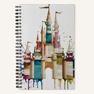 Castle Spiral Notebook – Whimsical Watercolor