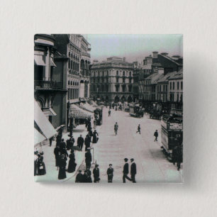 Castle Square, Belfast, c.1902 15 Cm Square Badge