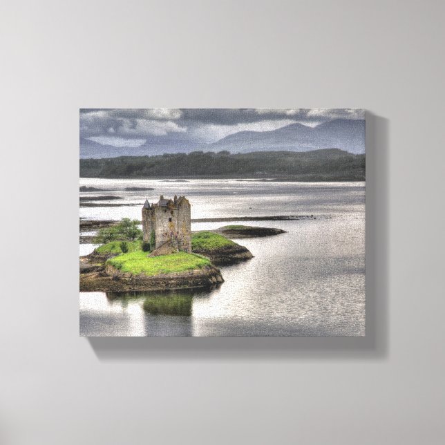 Castle Stalker Appin Argyll Scotland Canvas Print (Front)