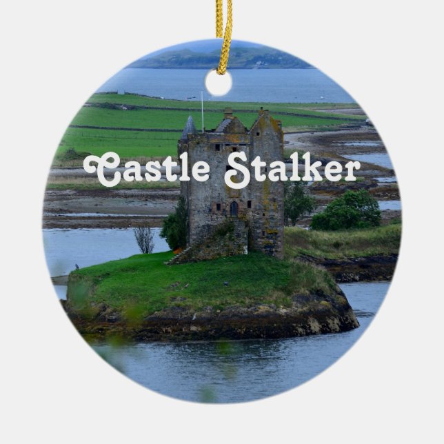 Castle Stalker Ceramic Tree Decoration (Front)