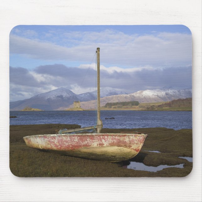 Castle Stalker with fishing boat in the Mouse Pad (Front)