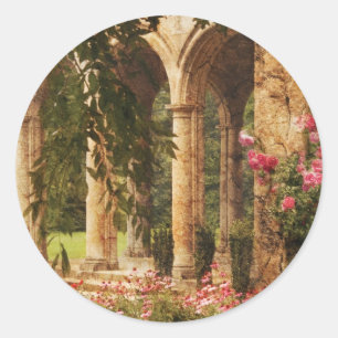 Castle - The Secret Garden Classic Round Sticker