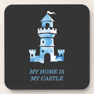 Castle Watercolor Art Coaster