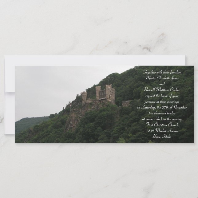Castle Wedding Invitations (Front)