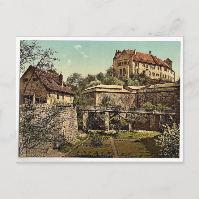 Castle, (west side), Nuremberg, Bavaria, Germany r Postcard (Front)