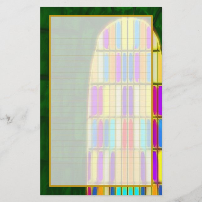 Castle Window I Fine Lined Stationery (Front)