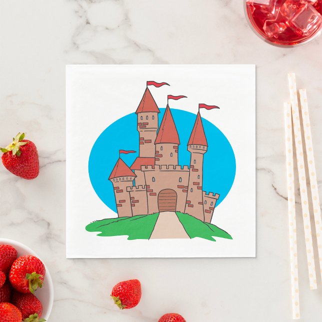 Castle With Flags Napkin (Creator Uploaded)