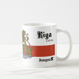 Castle with Lions Gate from Riga Latvia Coffee Mug