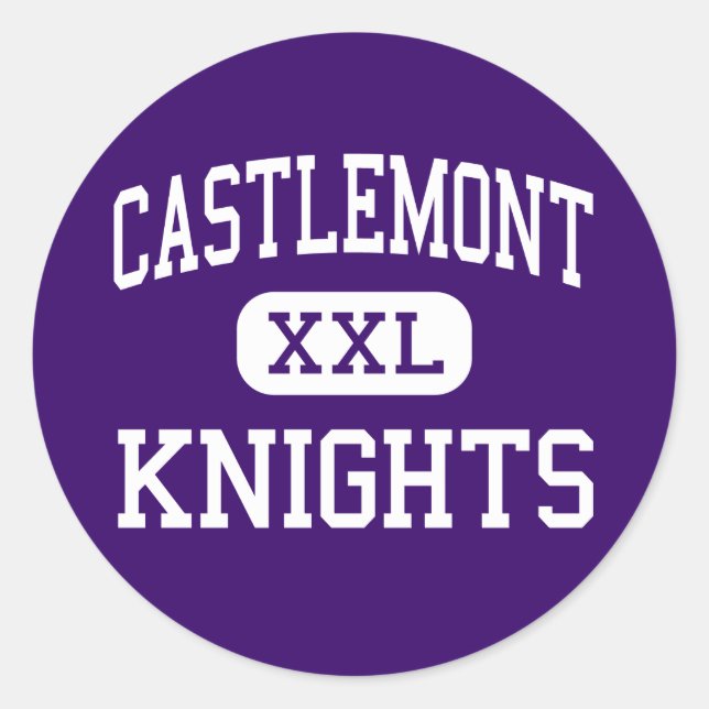 Castlemont - Knights - High - Oakland California Classic Round Sticker (Front)