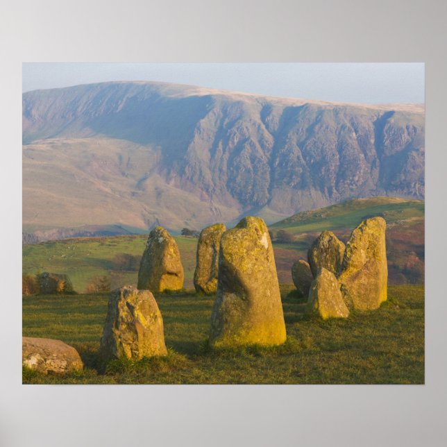 Castlerigg Stone Circle, Lake District, Cumbria, Poster (Front)