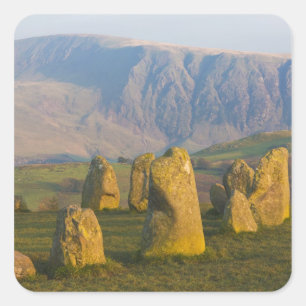 Castlerigg Stone Circle, Lake District, Cumbria, Square Sticker