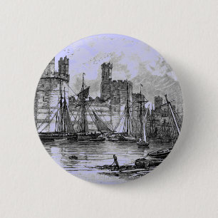 Castles 6 Cm Round Badge