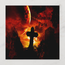 Castles & Vampire Skulls (on back) Halloween Party