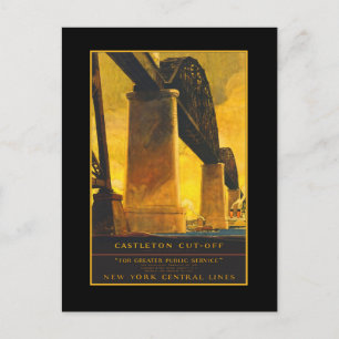 Castleton Cutoff Bridge Travel Poster on Cards