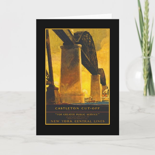 Castleton Cutoff Bridge Travel Poster on Cards (Front)