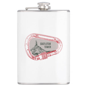 Castleton Tower Climbing Carabiner Hip Flask