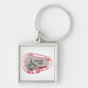 Castleton Tower Climbing Carabiner Key Ring