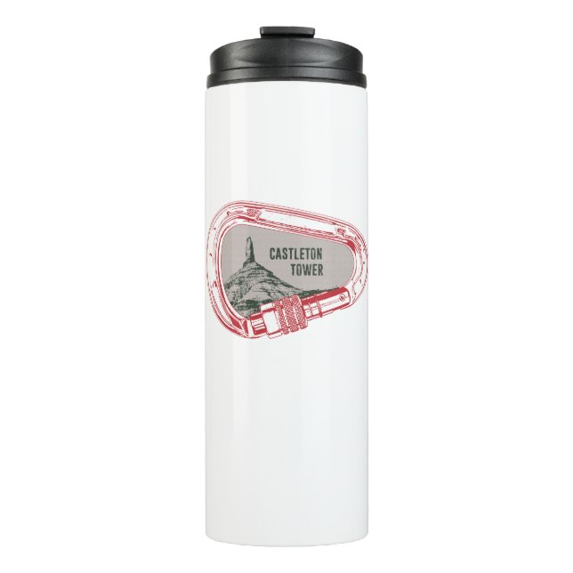 Castleton Tower Climbing Carabiner Thermal Tumbler (Front)