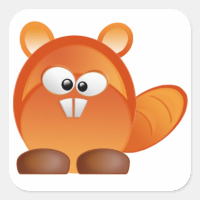 Castor Square Sticker (Front)