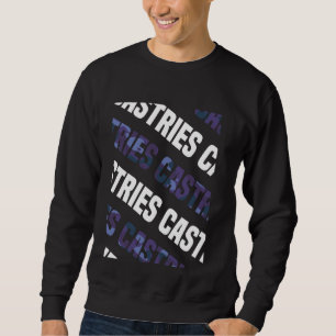 Castries Camo Pattern Purple Camouflage Sweatshirt