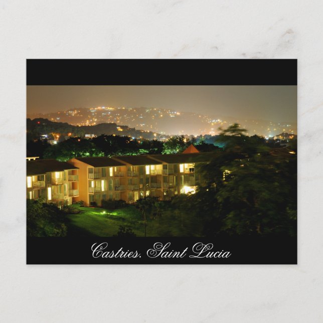 Castries. Saint Lucia Postcard (Front)