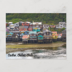 Castro, Chiloe, Chile Postcard