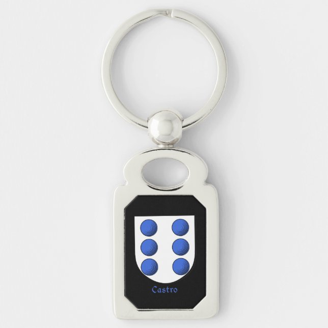 Castro Historical Shield Key Ring (Front)