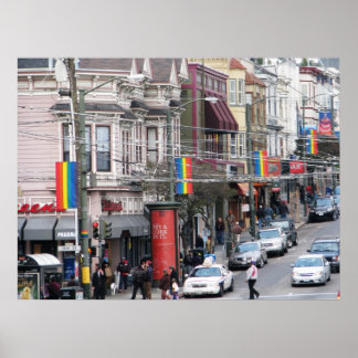 Castro Street - San Francisco, California Poster