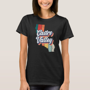 Castro Valley City Retro Vintage Hometown Californ T-Shirt