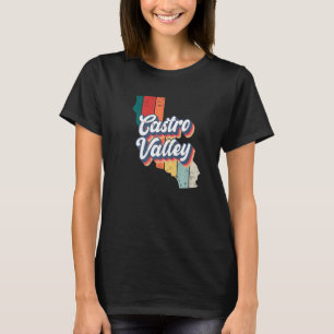 Castro Valley City Retro Vintage Hometown Californ T-Shirt